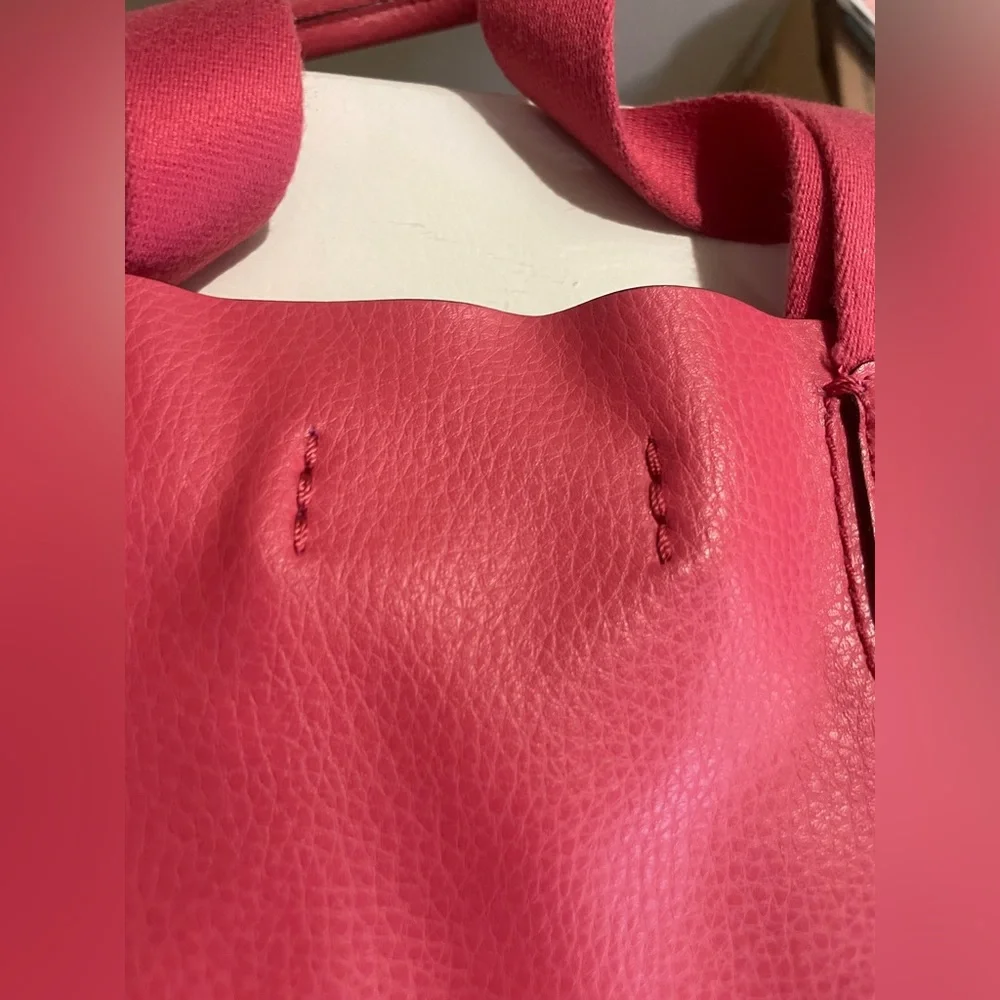 Coach Derby Tote F58660 Strawberry Red Pebbled Leather Large Shoulder Bag - Picture 14 of 14